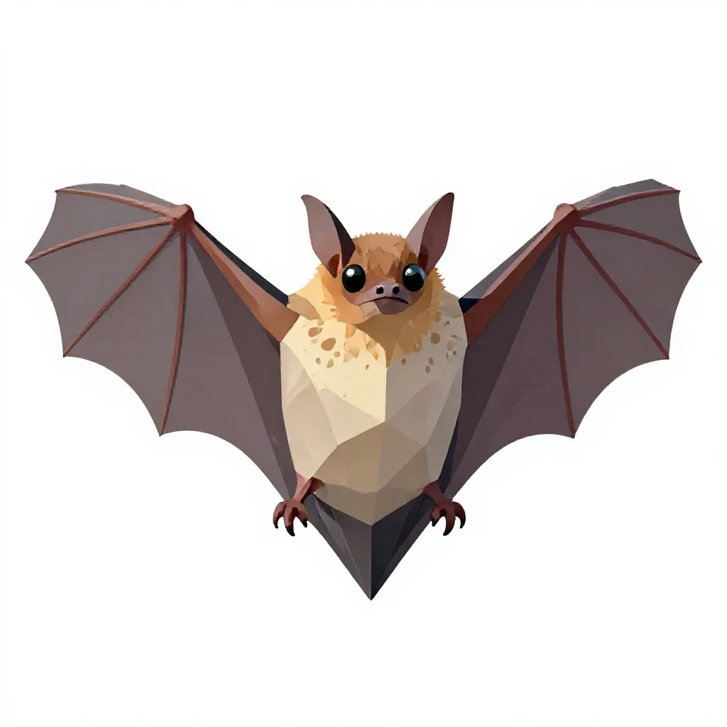 Horseshoe bat isolated on a white background