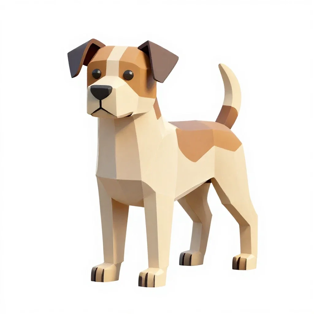 Housedog isolated on a white background