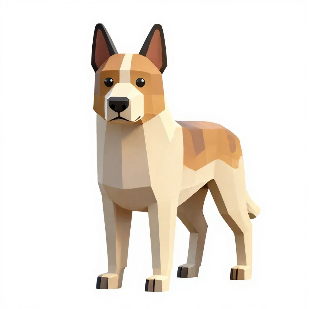 Kelpie isolated on a white background