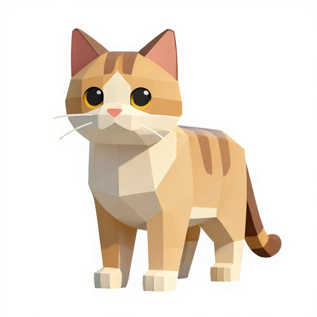 Kitty isolated on a white background