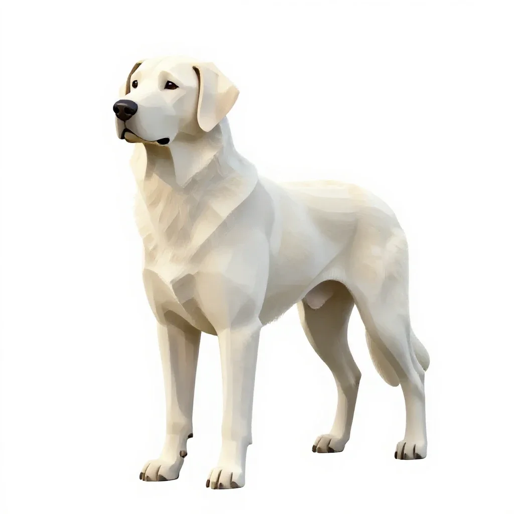 Kuvasz isolated on a white background