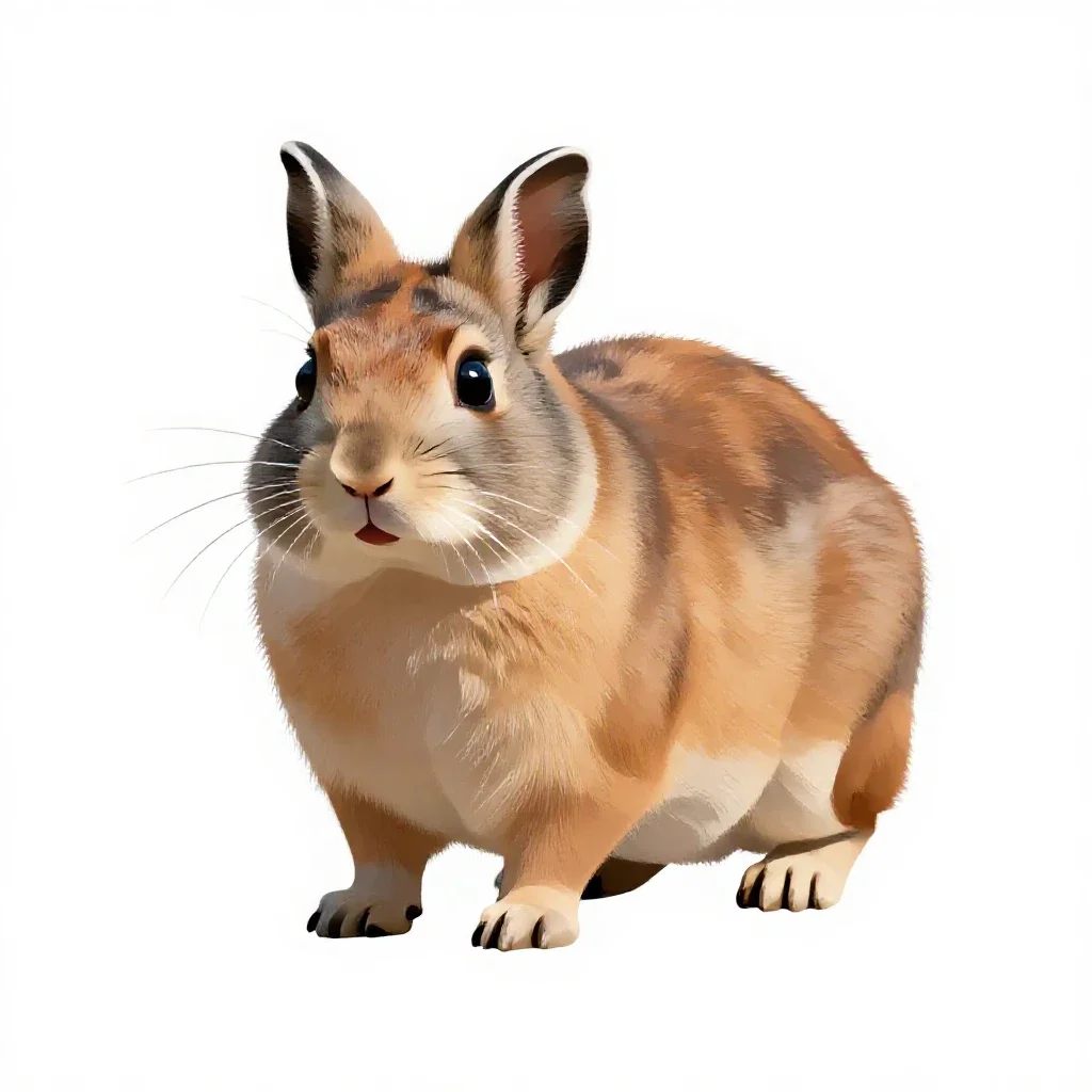 Lagomorph isolated on a white background