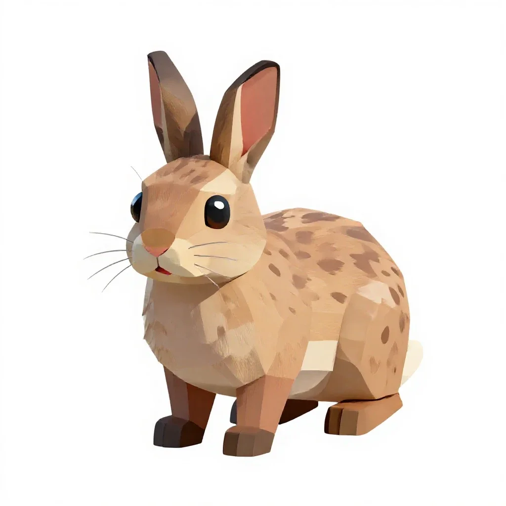 Leveret isolated on a white background