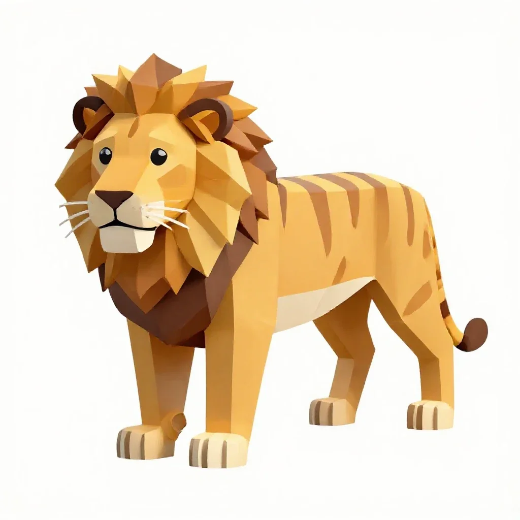 Liger isolated on a white background
