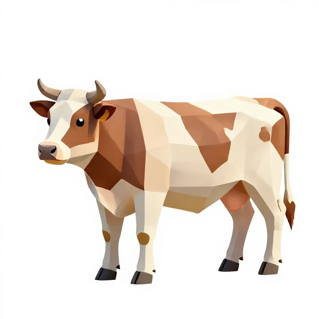 Livestock isolated on a white background
