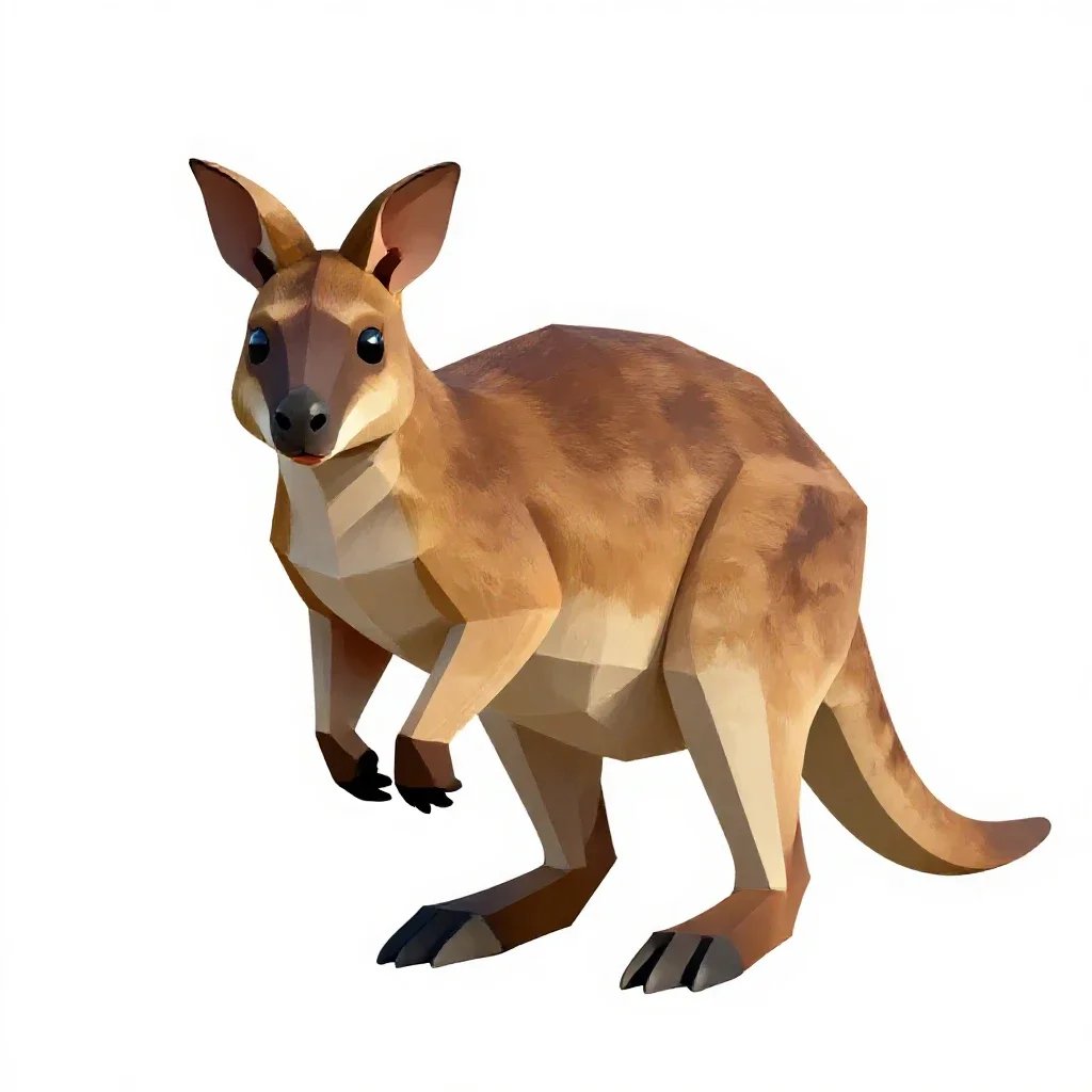 Marsupial isolated on a white background