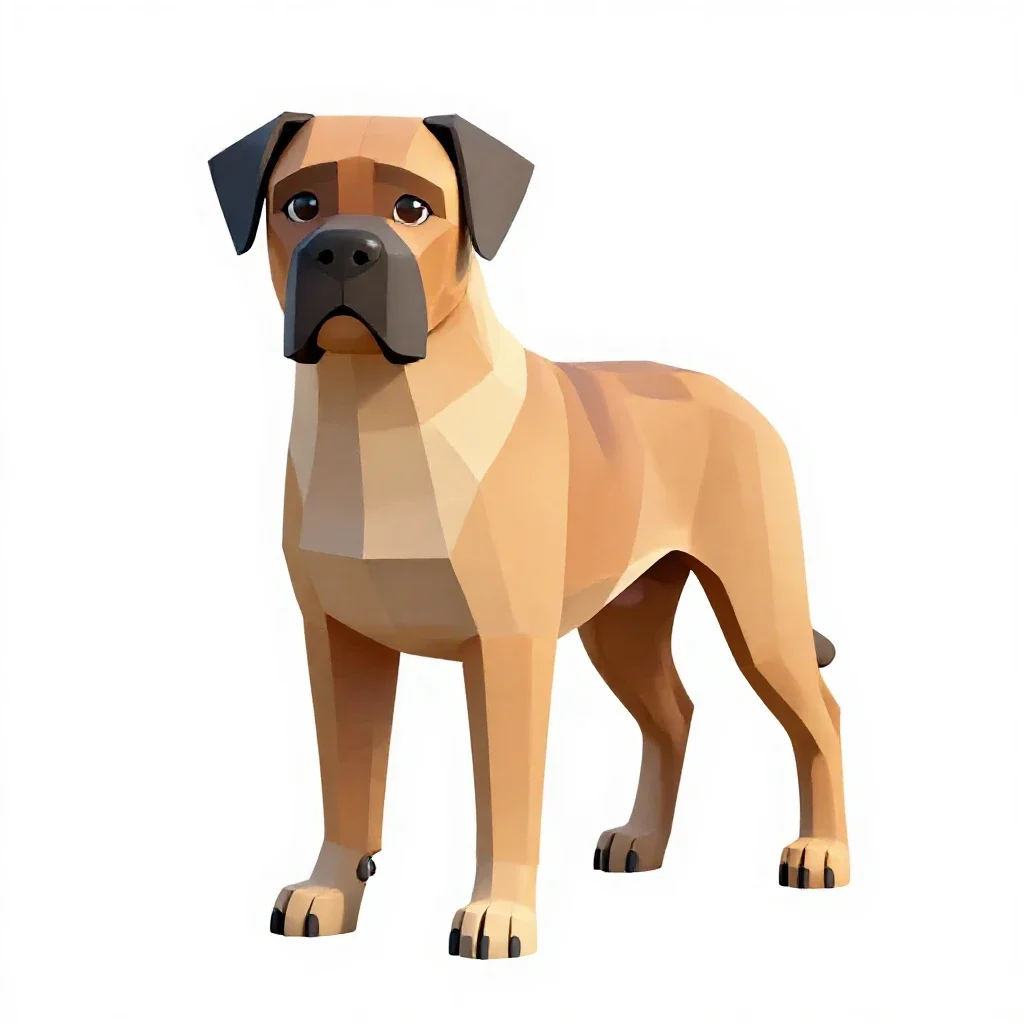 Mastiff isolated on a white background