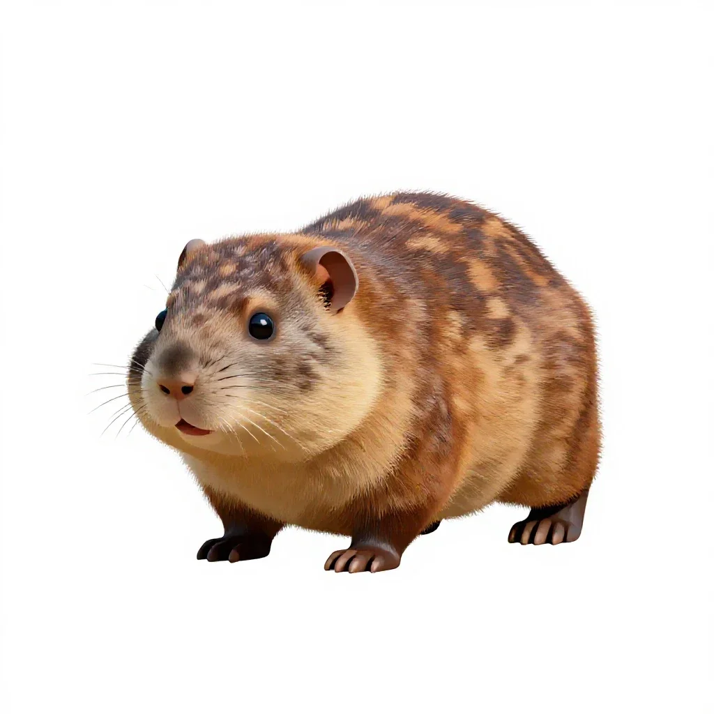 Mole isolated on a white background