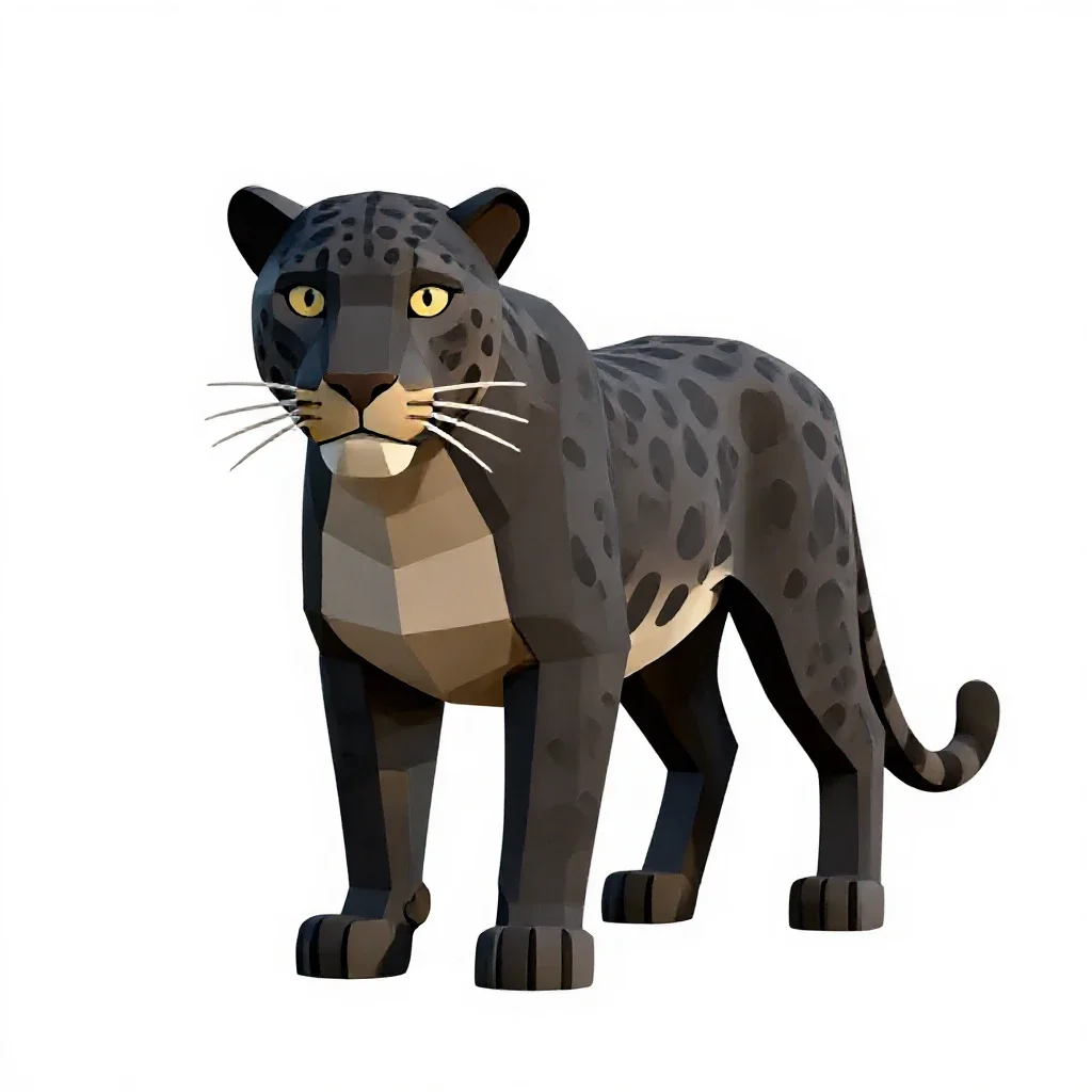 Panther isolated on a white background