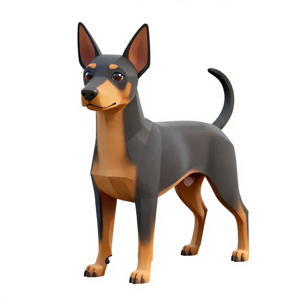 Pinscher isolated on a white background