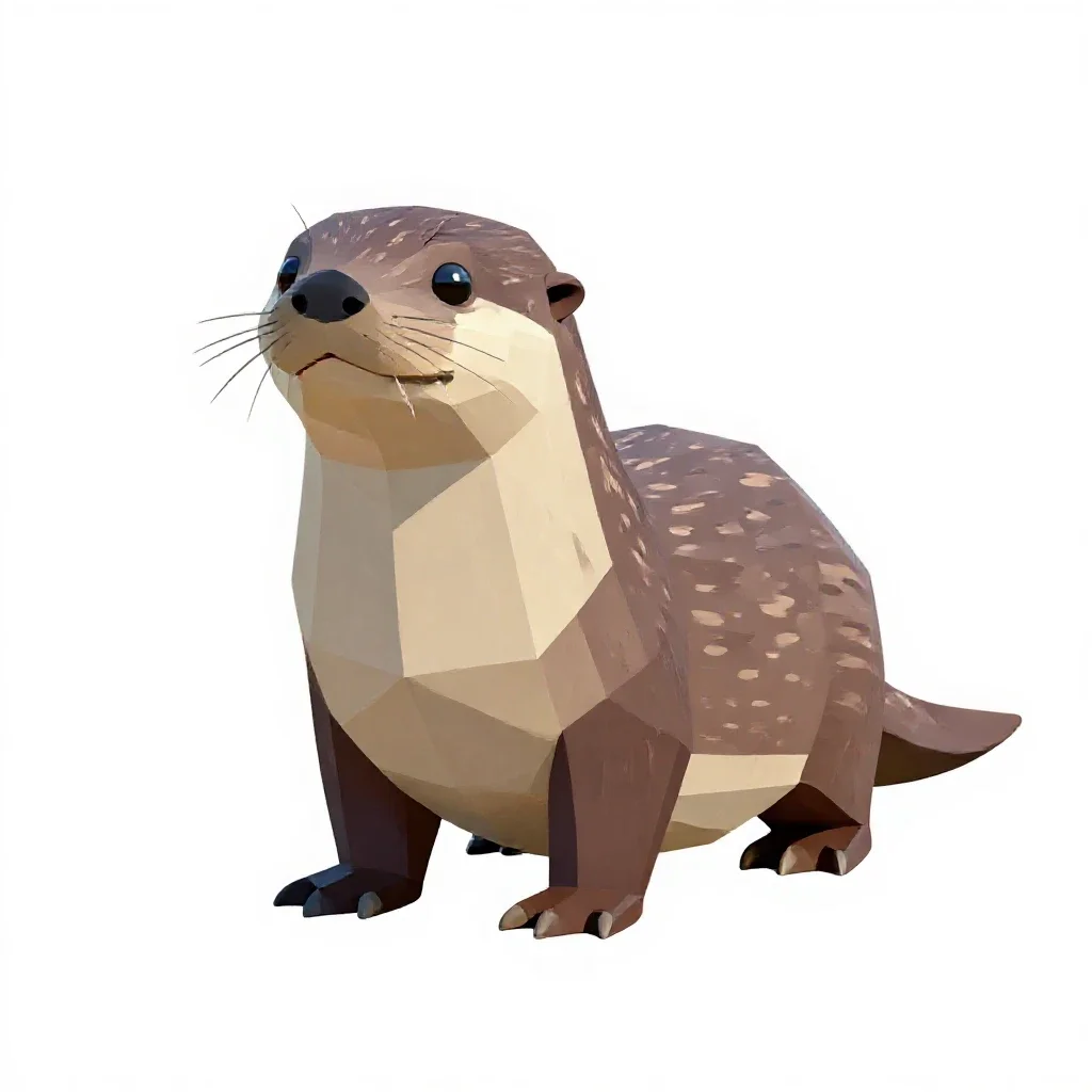 Platypus isolated on a white background