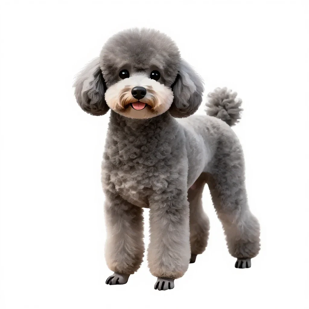 Poodle isolated on a white background