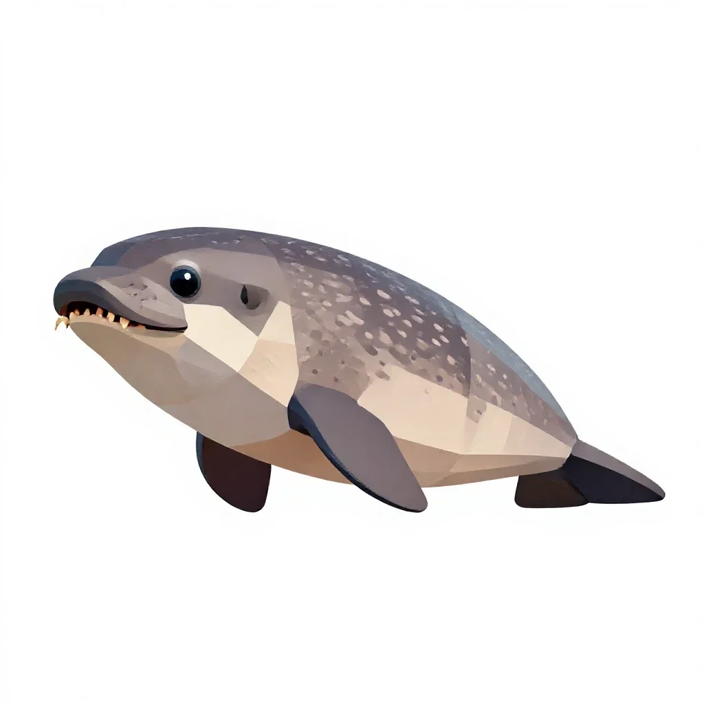 Porpoise isolated on a white background