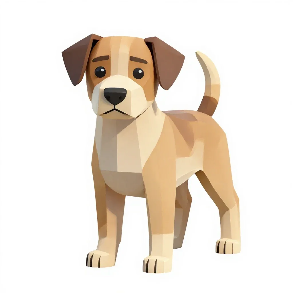 Puppy isolated on a white background