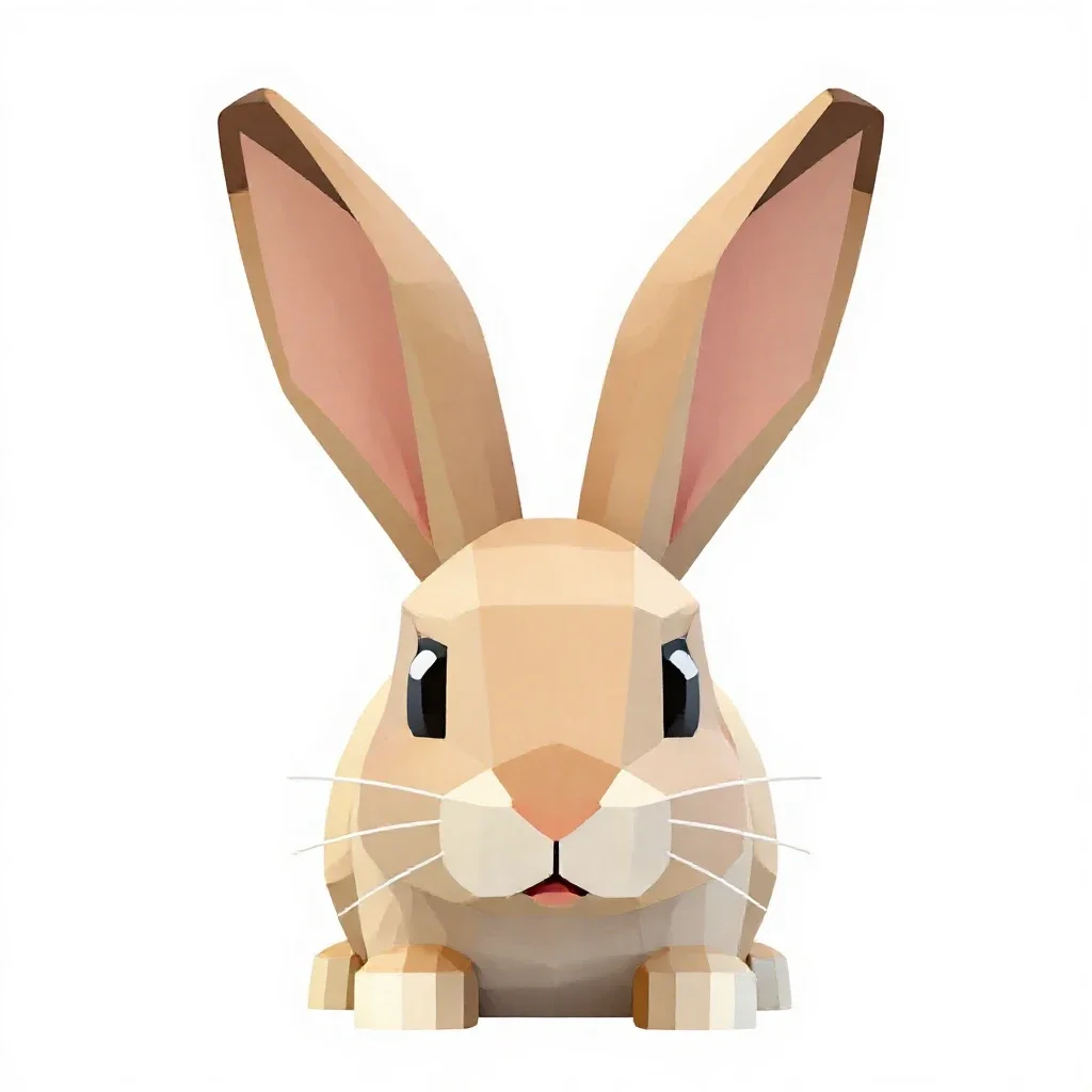 Rabbit ears isolated on a white background