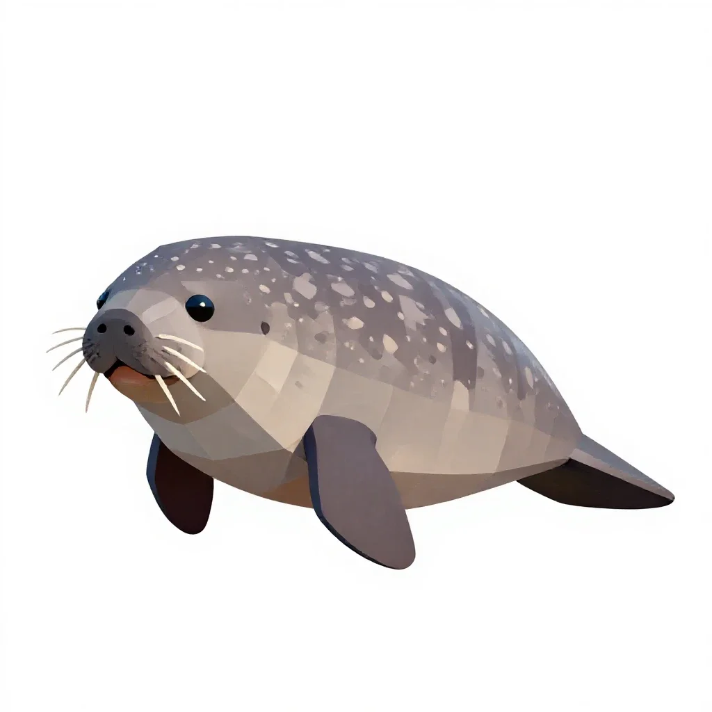 Sea cow isolated on a white background