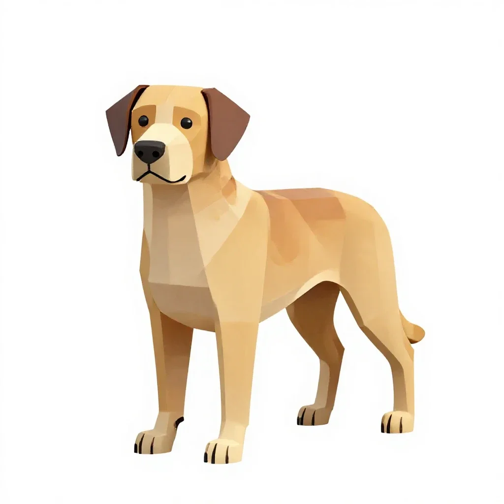 Seizure-alert dog isolated on a white background