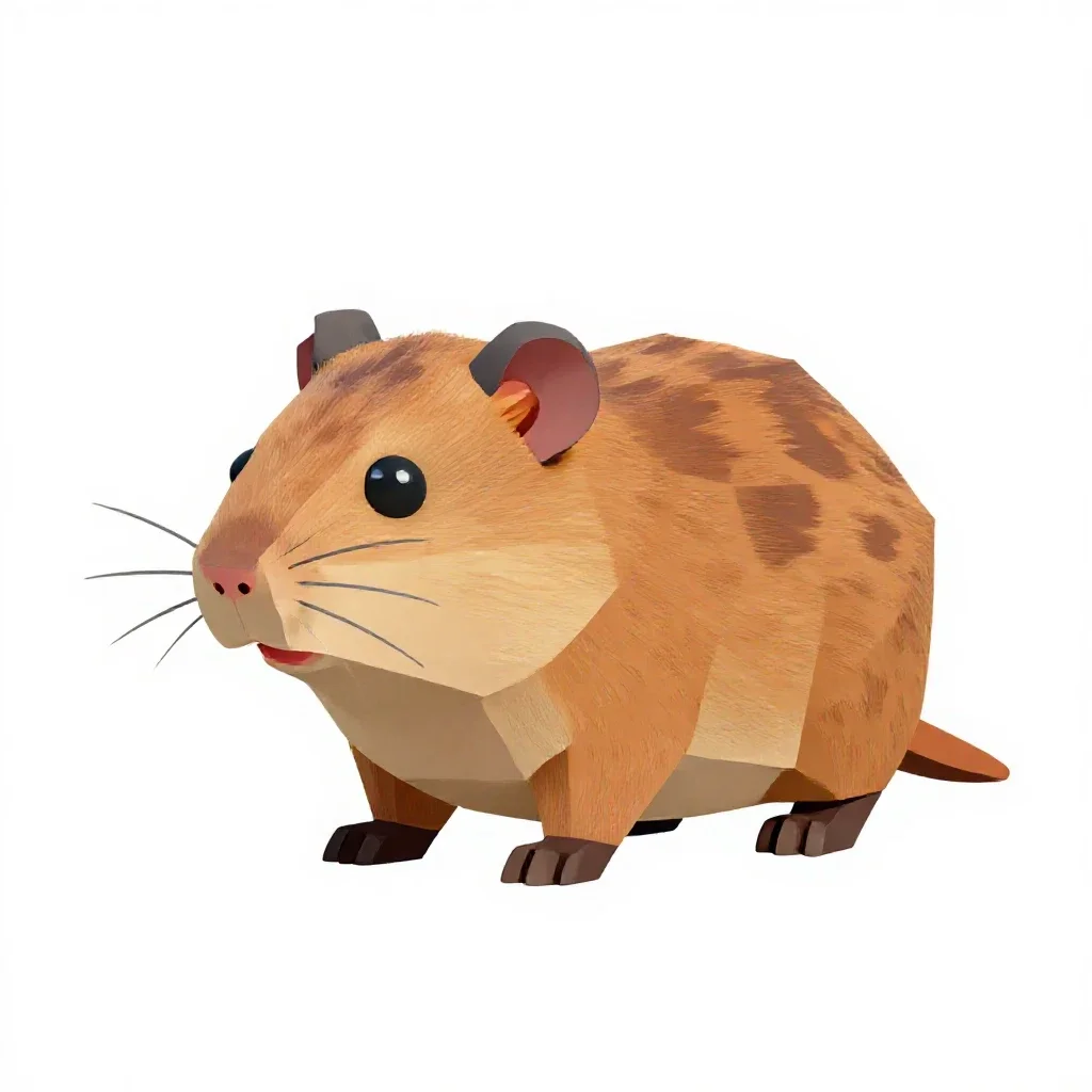 Shrew isolated on a white background