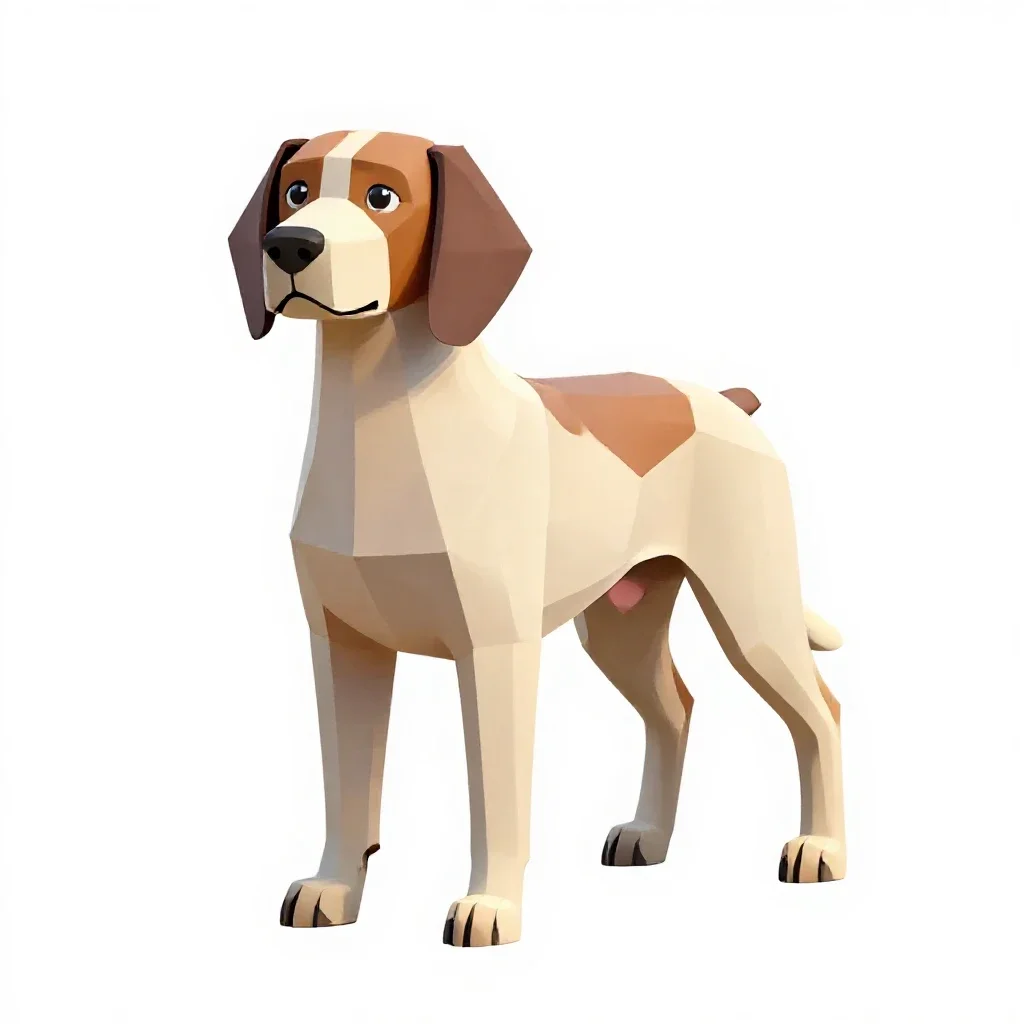 Spaniel isolated on a white background