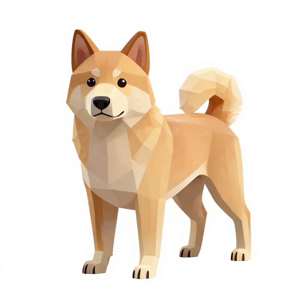 Spitz isolated on a white background