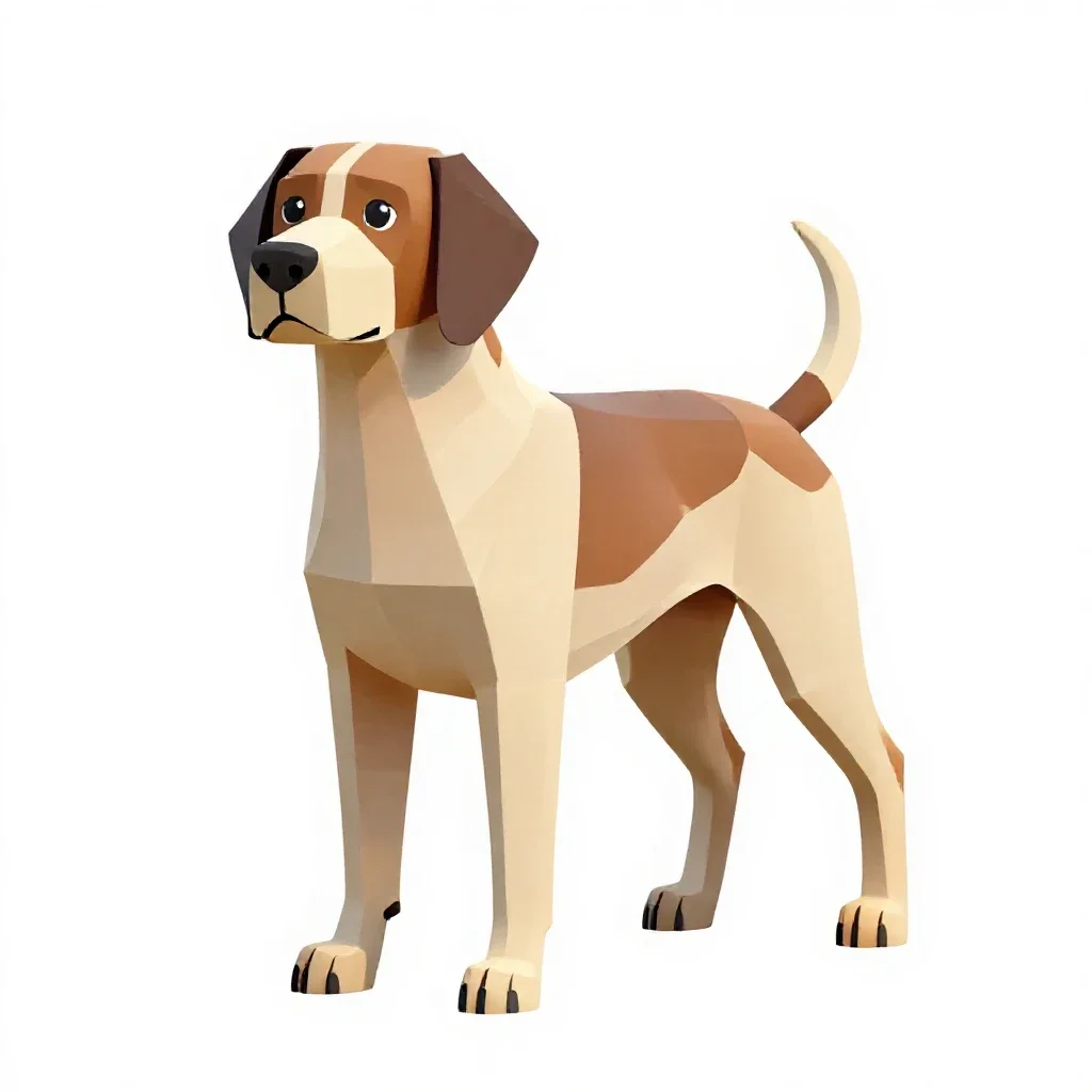 Sporting dog isolated on a white background