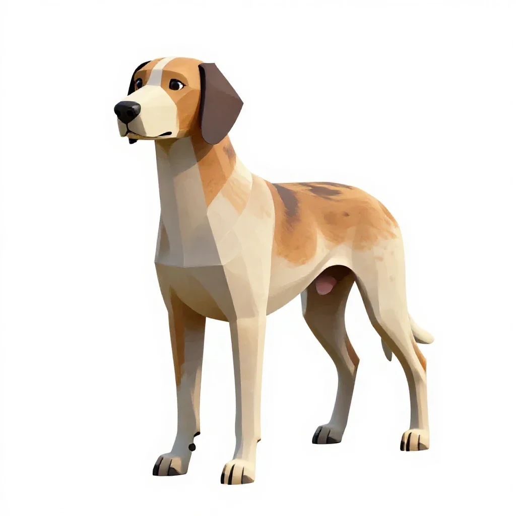 Staghound isolated on a white background