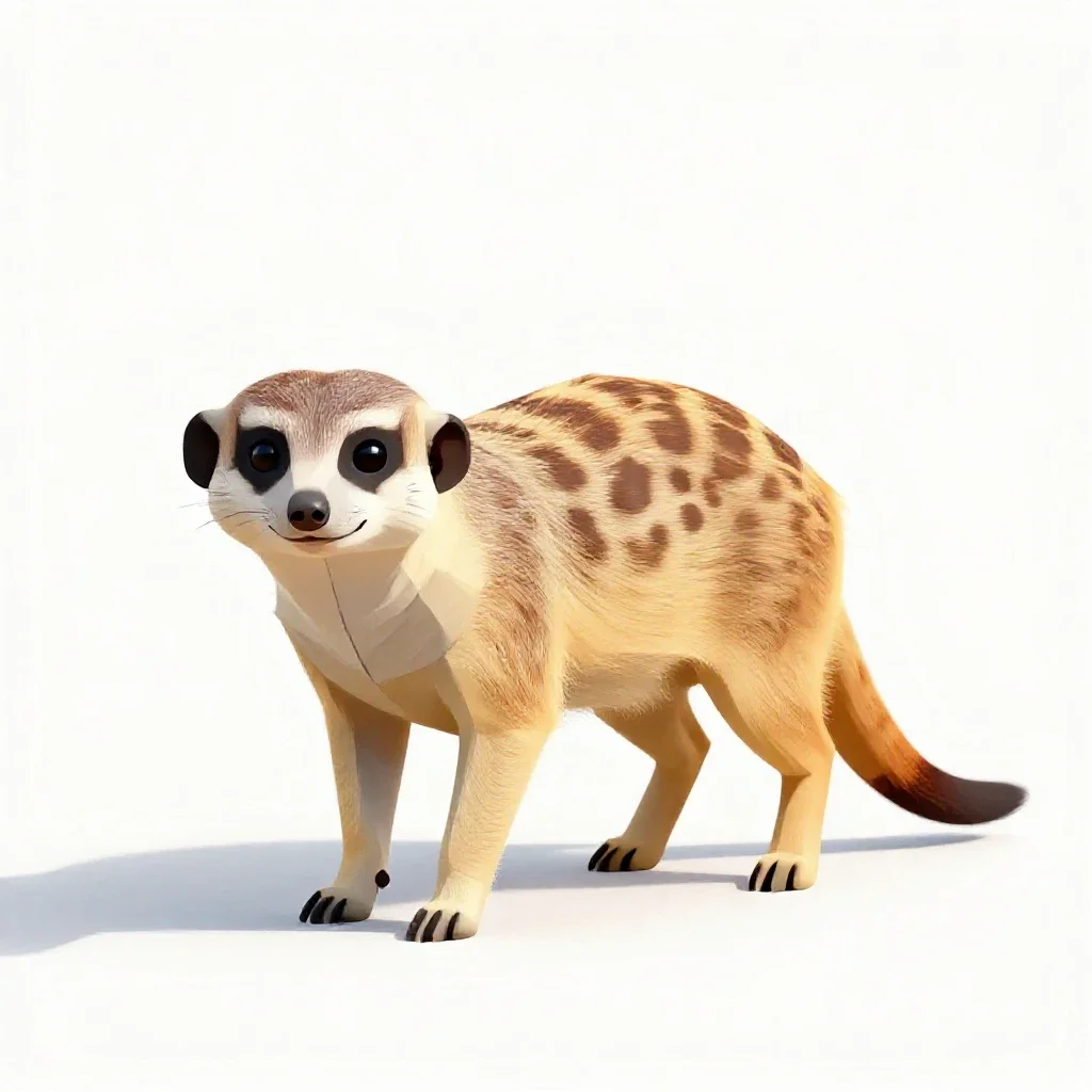 Suricate isolated on a white background