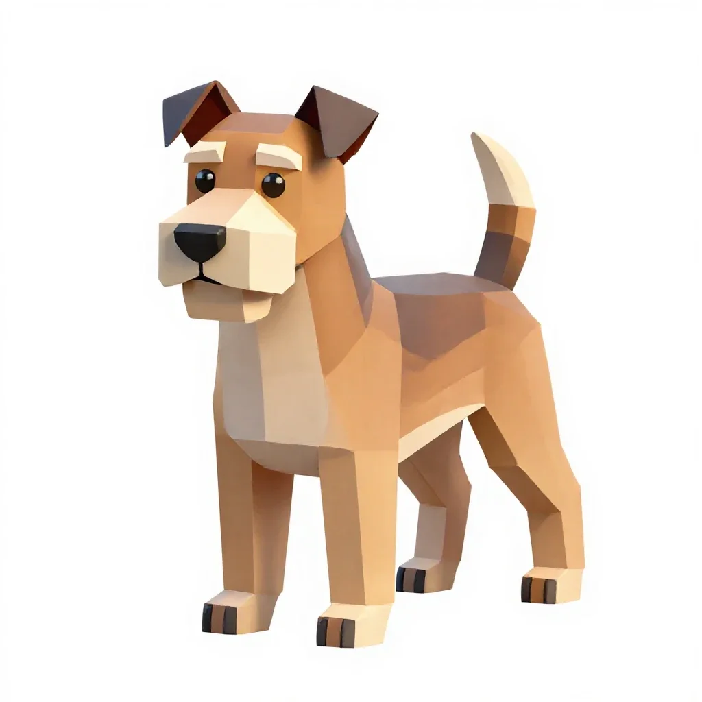 Terrier isolated on a white background