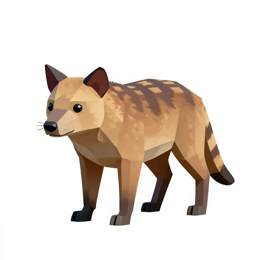 Thylacine isolated on a white background