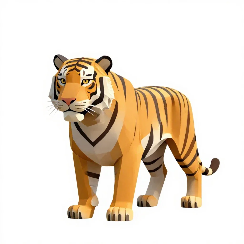 Tiglon isolated on a white background