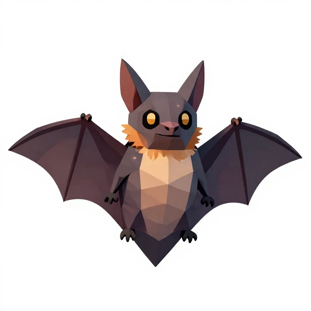 Vampire bat isolated on a white background
