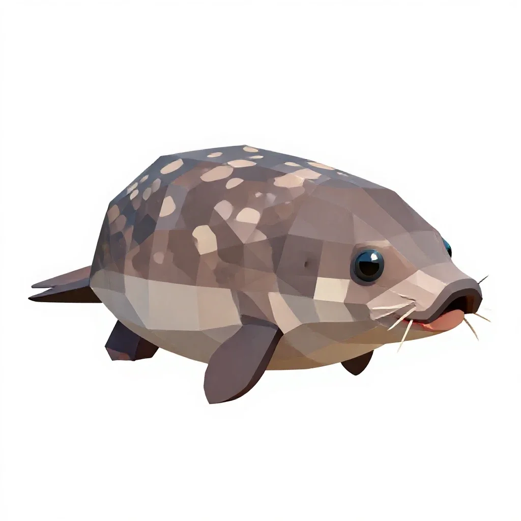 Vaquita isolated on a white background