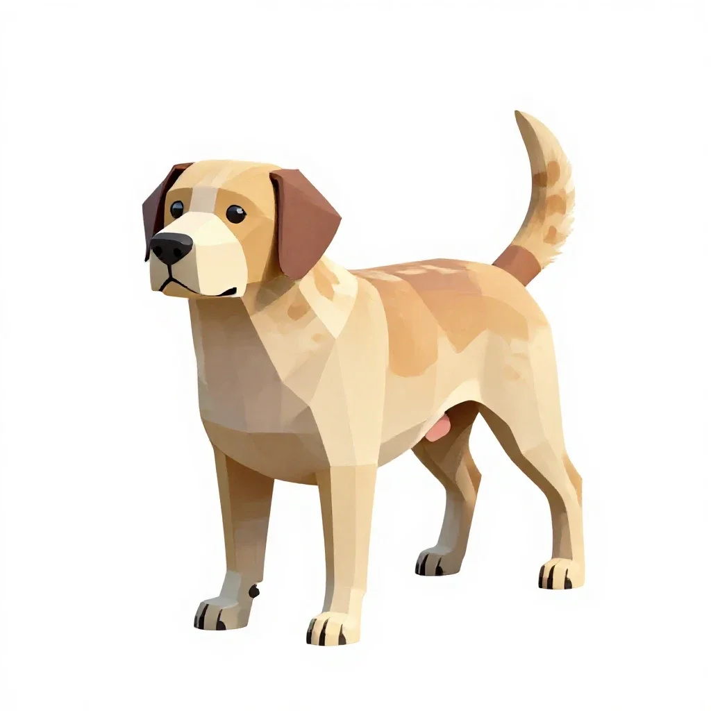 Water dog isolated on a white background
