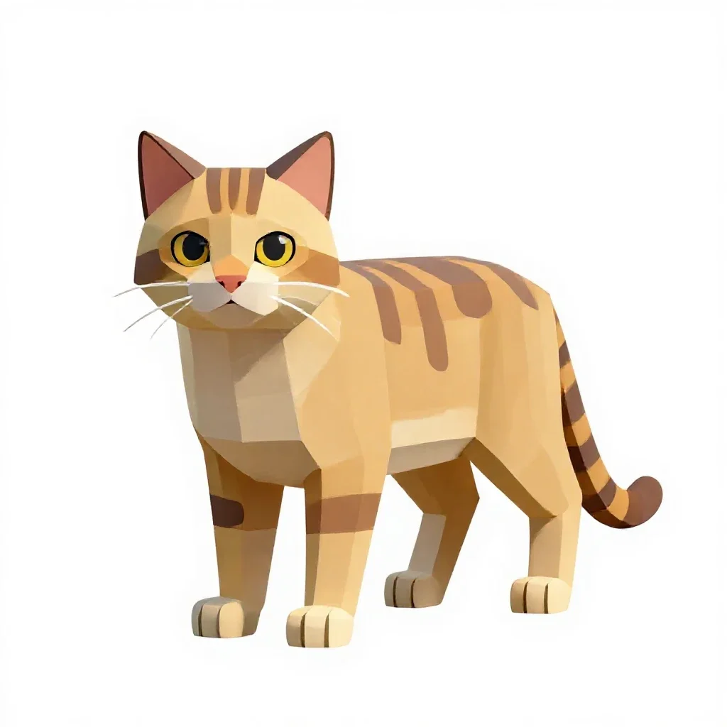 Wildcat isolated on a white background