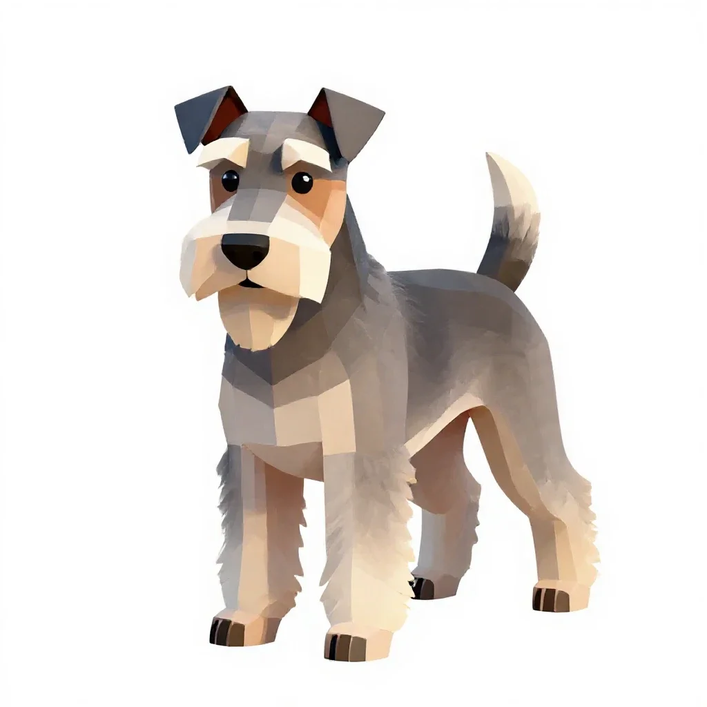 Wire-haired fox terrier isolated on a white background