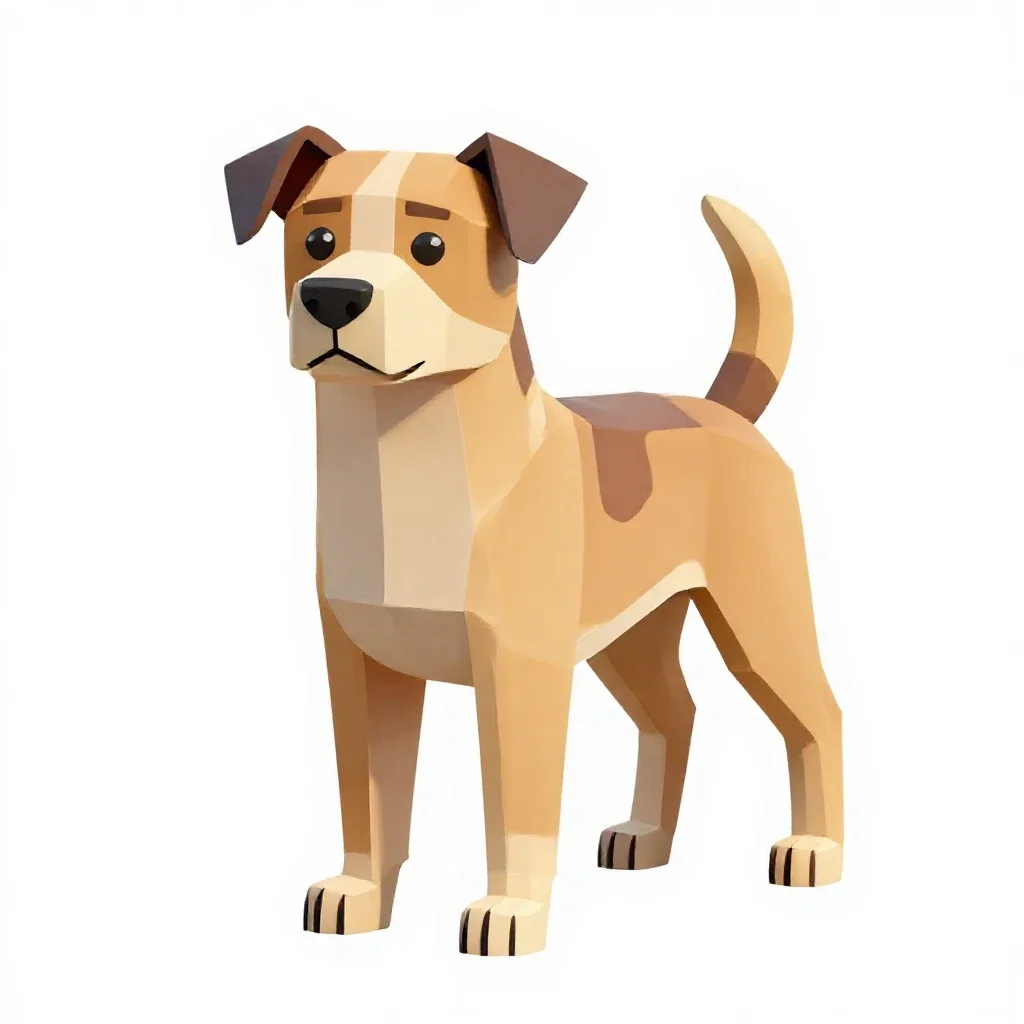 Working dog isolated on a white background