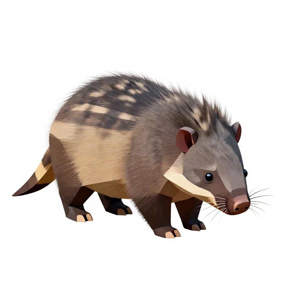 Aardvark isolated on a white background