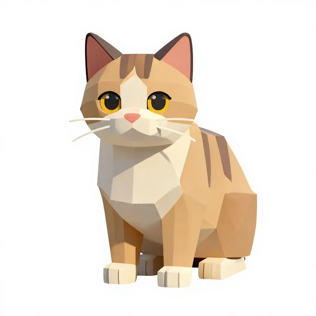 Alley cat isolated on a white background
