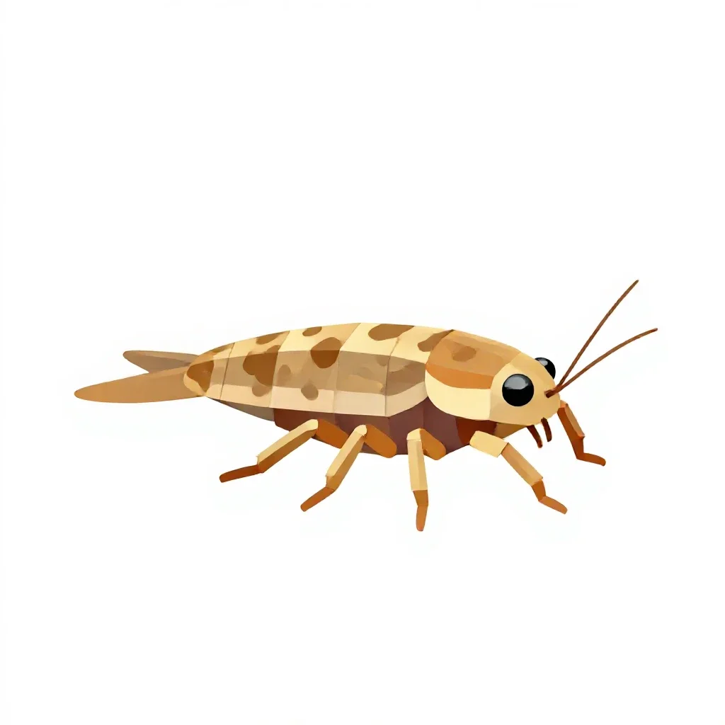 Beach flea isolated on a white background