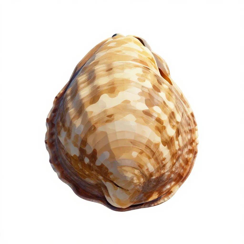 Bivalve isolated on a white background
