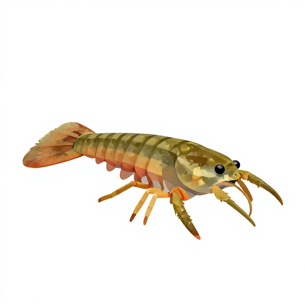 Branchiopod crustacean isolated on a white background