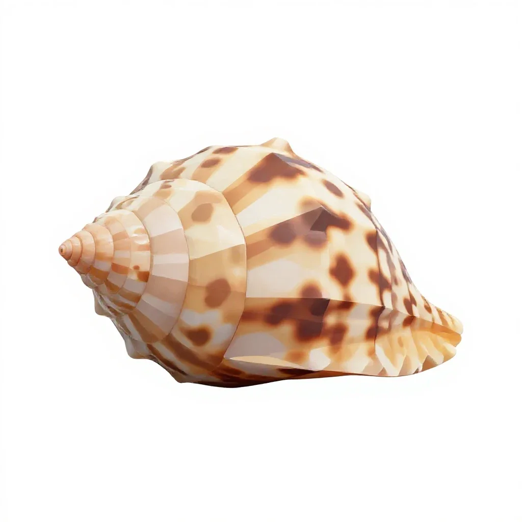 Bubble shell isolated on a white background