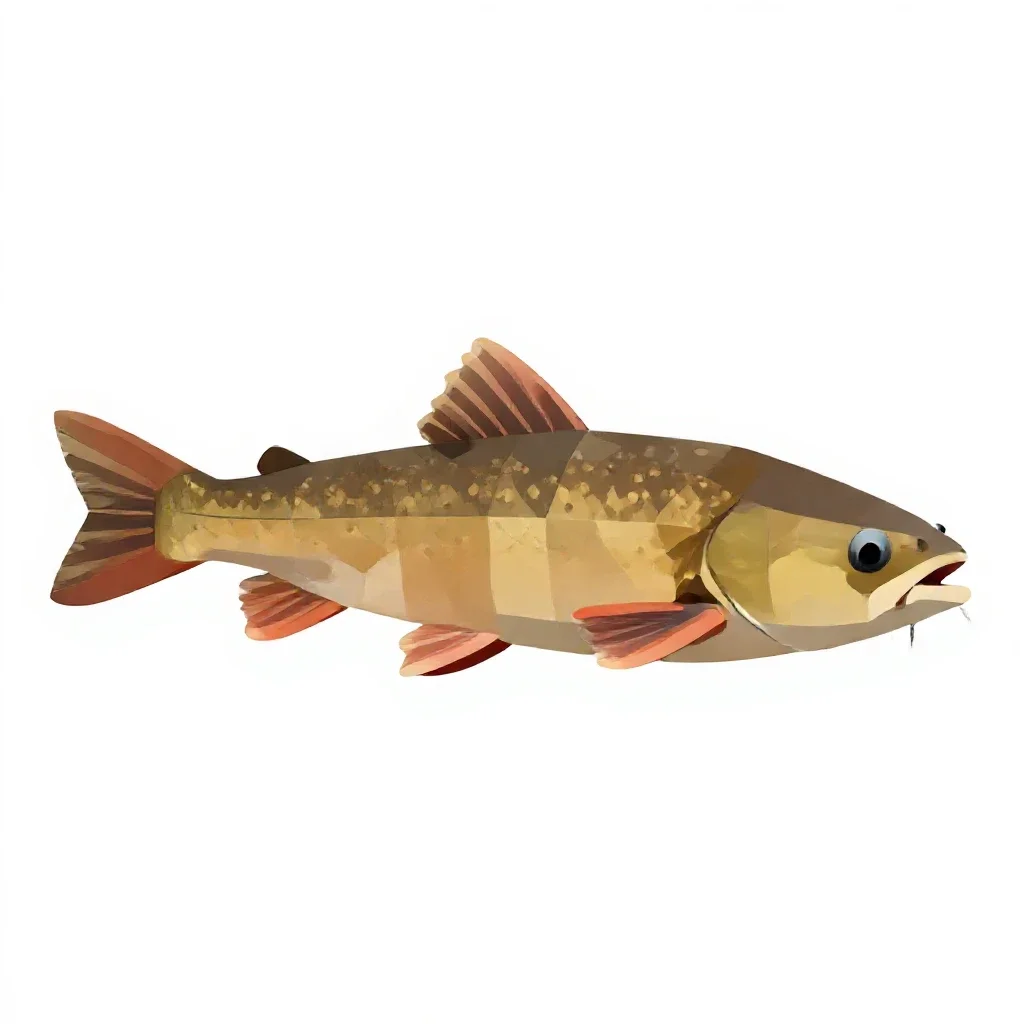 Buffalo fish isolated on a white background