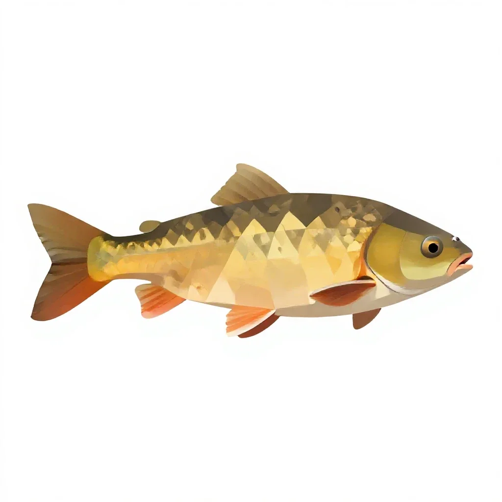 Carp isolated on a white background