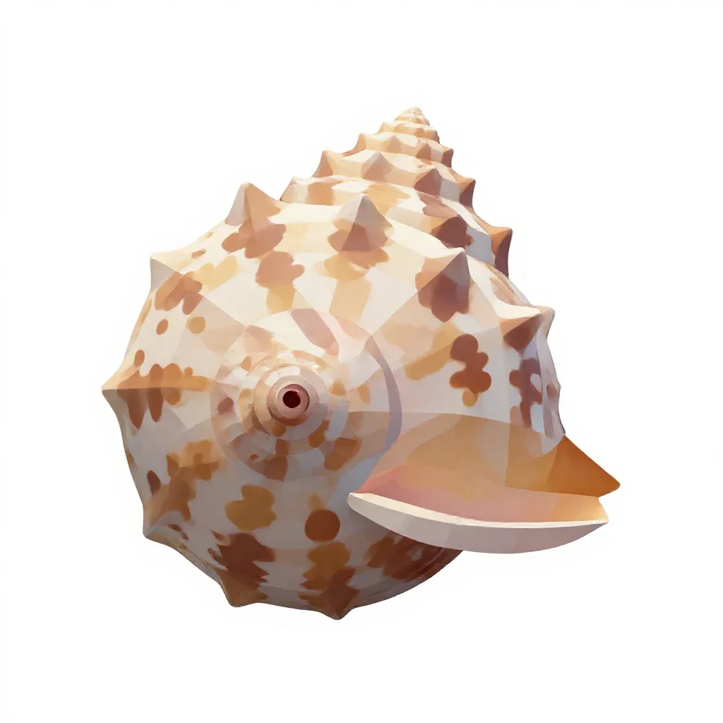 Chambered nautilus isolated on a white background