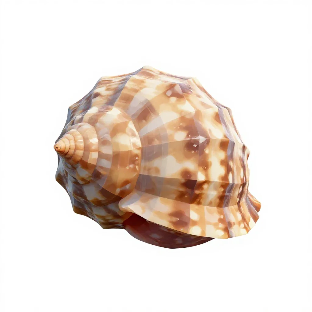 Chiton isolated on a white background
