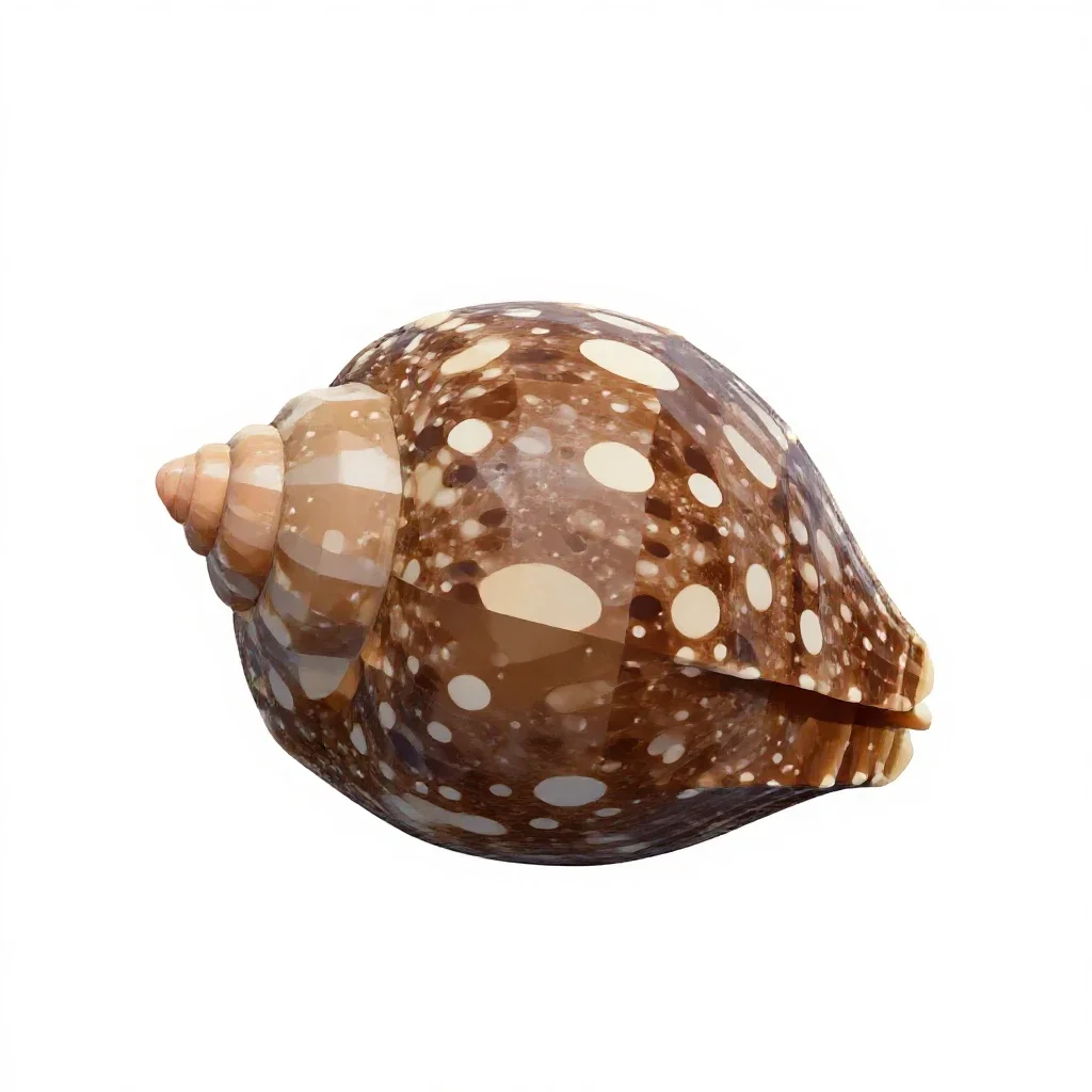 Common limpet isolated on a white background