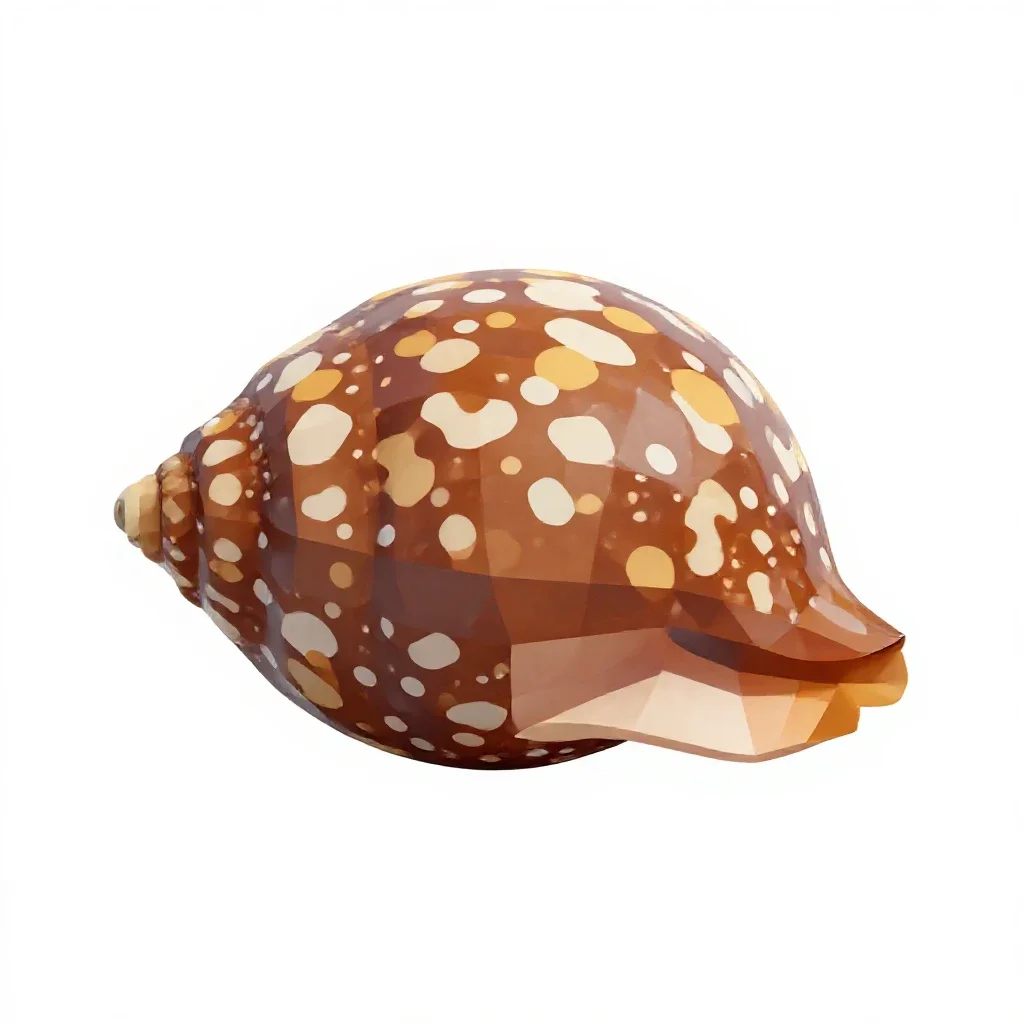 Cowrie isolated on a white background