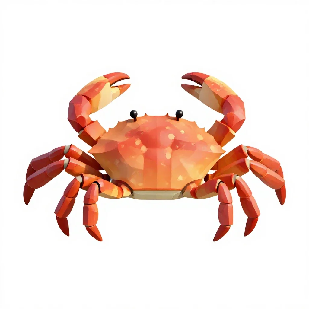 Crab isolated on a white background