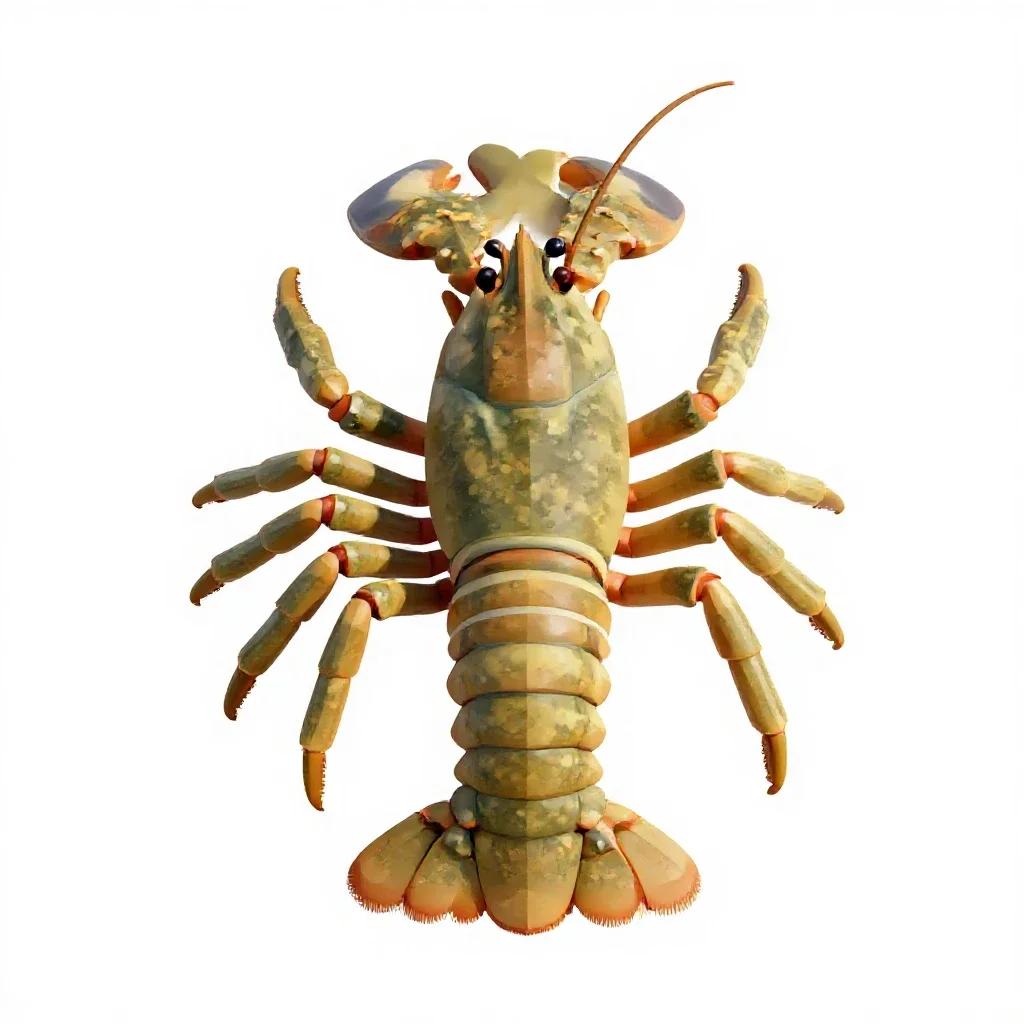 Crustacean isolated on a white background